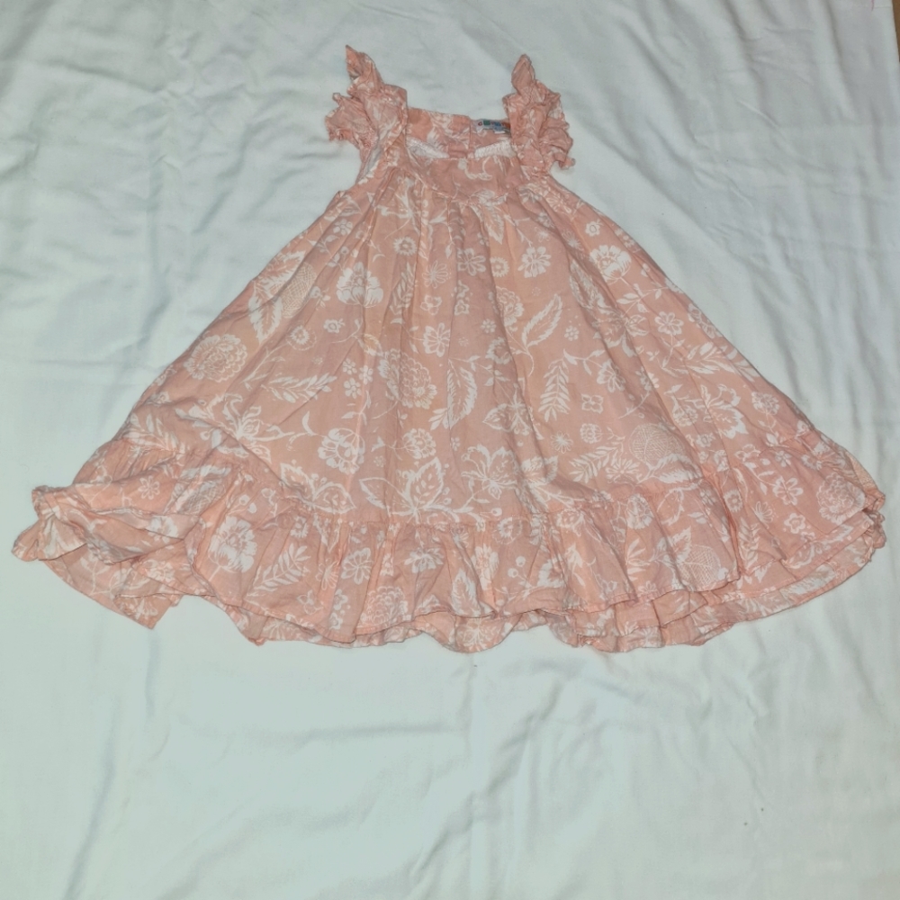 Girl's peach sundress, like new